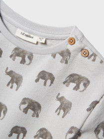 LIL ATELIER Sweatshirt Vapor Blue Elephant